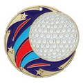 Medal, "Golf" Color Star - 2 1/2" Dia.